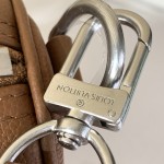 Louis Vuitton Keepall Bandoulière M25980 and M26065 Waxed Cowhide Leather with LV Embossing