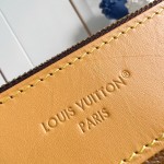 Louis Vuitton Pochette Voyage Souple M26015 in Monogram coated canvas with Boro patchwork, Damier, and Monogram Reverse canvas accents