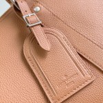 Louis Vuitton Keepall Bandoulière 35 in Waxed Calfskin with LV Initials Embossing