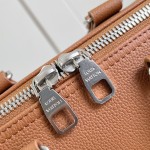 Louis Vuitton Keepall Bandoulière 35 in Waxed Calfskin with LV Initials Embossing