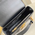 Louis Vuitton Twist Medium Handbag in Black Epi Leather with Colorful Enamel LV Twist Lock