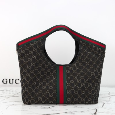 Gucci - 860845 / 853971 Black Denim Tote Bag (Small & Large)Premium Replica