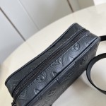 Louis Vuitton Trocadéro Mini Monogram Shadow Leather Bag M26737 Black