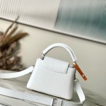 Louis Vuitton Capucines Mini Handbag from the Extraordinary Collection with Embroidered Sequin Floral Design and Gold-Tone Hardware