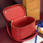 Louis Vuitton Nice Nano Cosmetic Bag in Epi Leather with Double Zip and Washable Fabric Lining