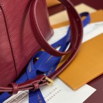 Louis Vuitton Nice Nano Cosmetic Bag in Epi Leather with Double Zip and Washable Fabric Lining