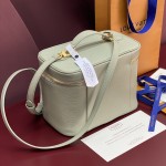 Louis Vuitton Nice Nano Cosmetic Bag in Epi Leather with Double Zip and Washable Fabric Lining