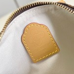 Louis Vuitton Nano Speedy Handbag M15330, Monogram Canvas, Vivienne Illustration and Keychain