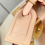 Louis Vuitton Petite Valise M14592 Meowgram Linen Canvas with Cat Motif and Hand-painted LV Label