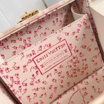 Louis Vuitton Petite Valise M14592 Meowgram Linen Canvas with Cat Motif and Hand-painted LV Label