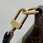 Louis Vuitton Pochette Mia M26245 in Wool with Monogram Canvas Trimmings and S-lock Magnetic Clasp