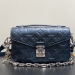 Louis Vuitton Pochette Métis East West M26456 in Monogram Empreinte with S-lock, Gradient Silk Print, and Chain Shoulder Strap