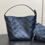 Louis Vuitton M26430 Pearl Blue All in BB Bucket Bag Front View