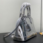 Louis Vuitton Alma BB Bag Gold Mirror Silver Patent Leather