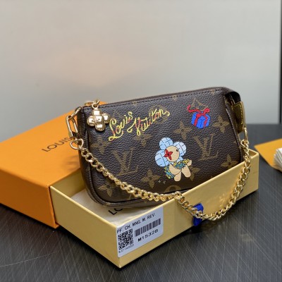 Louis Vuitton - Mini Pochette Accessories M15328 in Monogram Canvas with Vivienne Print