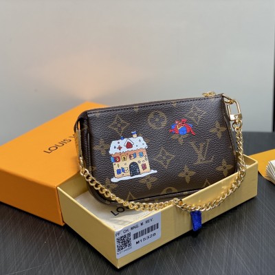 Louis Vuitton - Mini Pochette Accessories M15328 in Monogram Canvas with Vivienne Print
