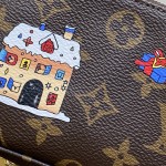 Louis Vuitton Mini Pochette Accessories M15328 with Vivienne Print, Monogram Canvas, and Chain Hook