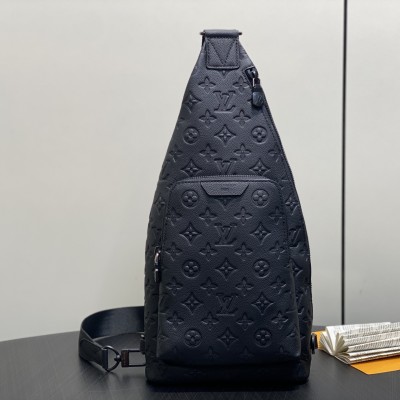 Louis Vuitton - M26730 Black Monogram Shadow Leather Duo Slingbag