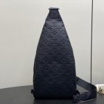 Louis Vuitton Duo Slingbag Black Monogram Shadow Leather
