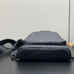 Louis Vuitton Duo Slingbag Black Monogram Shadow Leather