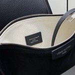 Louis Vuitton Verso Hobo Bag Black LV Touch Leather