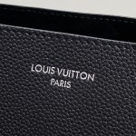 Louis Vuitton Verso Hobo Bag Black LV Touch Leather