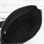 Gucci 850214 Black GG Embossed Leather Handbag Original Leather