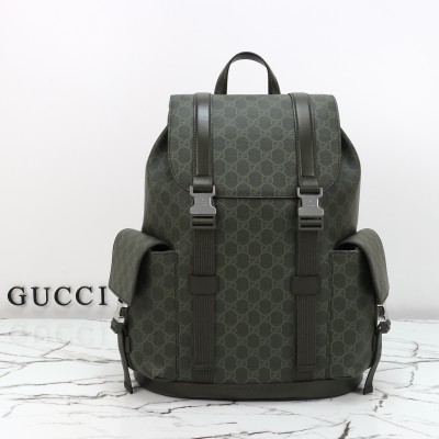 Gucci - 792080 Green Original Leather Backpack 
