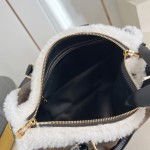 Louis Vuitton Nano Madeleine Pearl Pink Monogram Empreinte Chain Bag