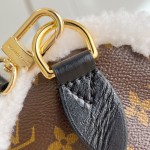 Louis Vuitton Nano Madeleine Pearl Pink Monogram Empreinte Chain Bag