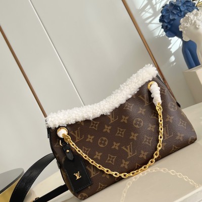 Louis Vuitton - M26568 CarryAll BB Handbag Monogram Canvas with Shearling Trim