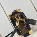 Louis Vuitton Side Trunk Small Handbag Monogram Reverse Canvas