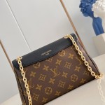 Louis Vuitton Saint Germain BB Handbag with Monogram Canvas and Gold Chain
