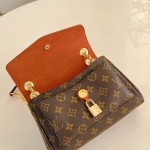 Louis Vuitton Saint Germain BB Handbag with Monogram Canvas and Gold Chain