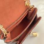 Louis Vuitton Saint Germain BB Handbag with Monogram Canvas and Gold Chain