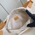 Louis Vuitton Rush Waist Bag M27152 Monogram Heritage White Blue