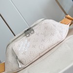 Louis Vuitton Rush Waist Bag M27152 Monogram Heritage White Blue