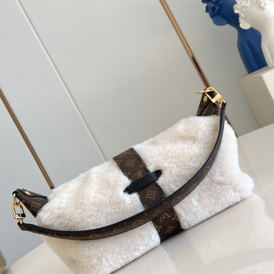 Louis Vuitton - Pochette Mia Bag Australian Wool with Monogram Canvas Trim