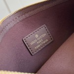 Louis Vuitton LV Ski CarryAll Small Handbag - Chocolate Suede Calf Leather
