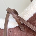 Louis Vuitton LV Ski CarryAll Small Handbag - Chocolate Suede Calf Leather