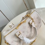 Louis Vuitton Speedy Bandoulière 25 Handbag – Monogram Floral Chain Strap