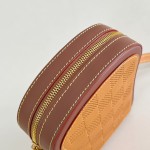 Louis Vuitton Toast Mini Handbag with Monogram Embossed and Damier Leather