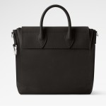 Louis Vuitton Steamer 30 Black Leather Handbag M27061 Front View