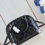 Louis Vuitton Alma BB M27812 Monogram Saga Bag with Chunky Chain and S-lock