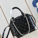 Louis Vuitton Alma BB M27812 Monogram Saga Bag with Chunky Chain and S-lock