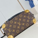 Louis Vuitton Alma BB Bag Monogram Canvas with Leather Trimmings and Metallic Corners