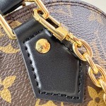 Louis Vuitton Alma BB Bag Monogram Canvas with Leather Trimmings and Metallic Corners