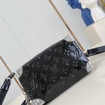 Louis Vuitton Speedy Trunk 20 Handbag in Monogram Saga Rock Style with Leather Details