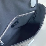Louis Vuitton Trunkie M28137 Monogram Saga Bag with Distressed Leather, Metal Corners, and S-lock