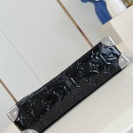 Louis Vuitton Trunkie M28137 Monogram Saga Bag with Distressed Leather, Metal Corners, and S-lock